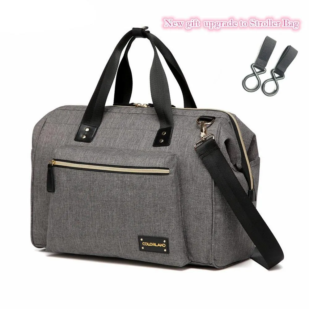 Fashion Mom's Large Capacity Diaper/Nappy Handbag- 8 Colors