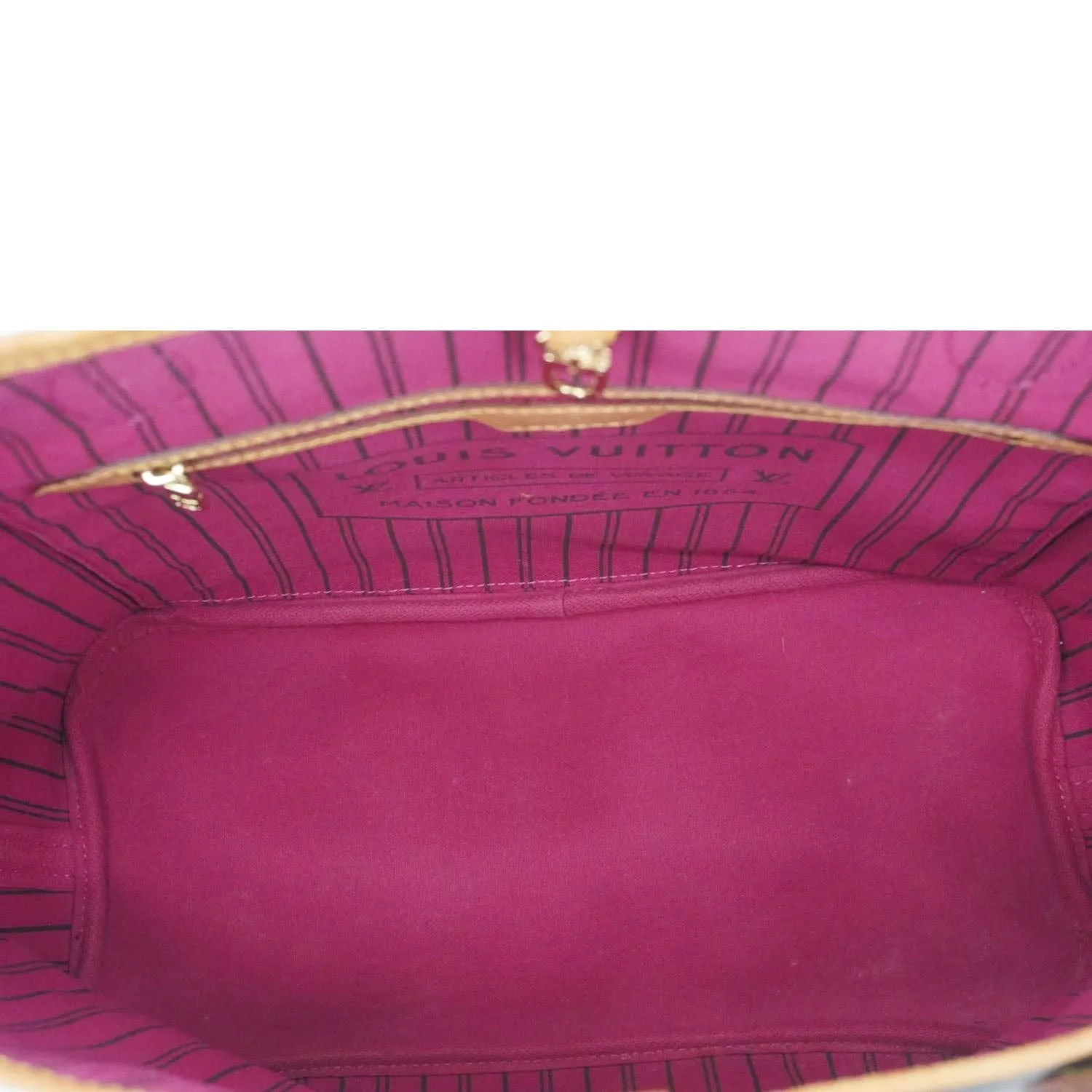 LOUIS VUITTON Neverfull MM Monogram Canvas Shoulder Bag Brown