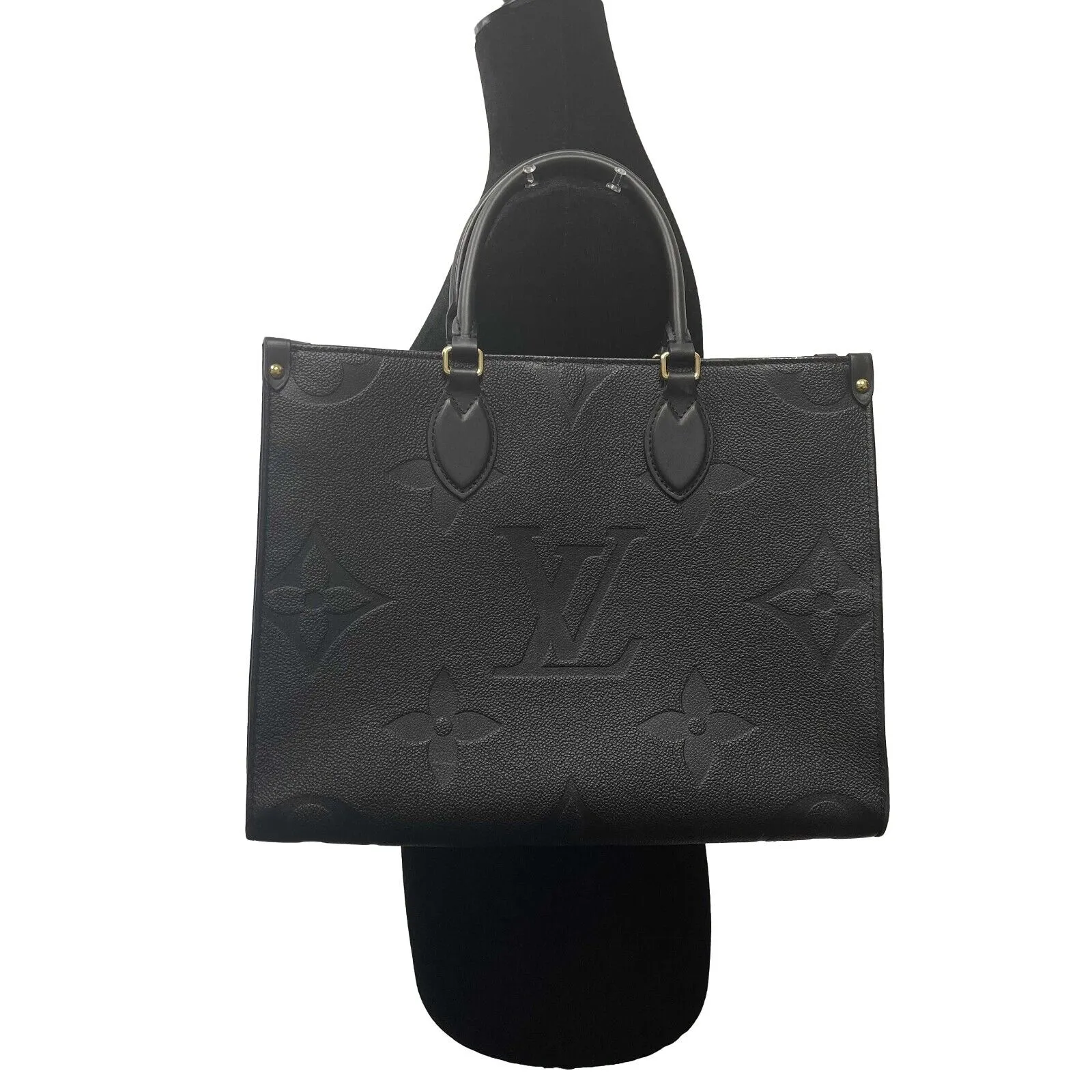 Louis Vuitton - On the go MM Empreinte Black Leather Top Handle Shoulder Strap