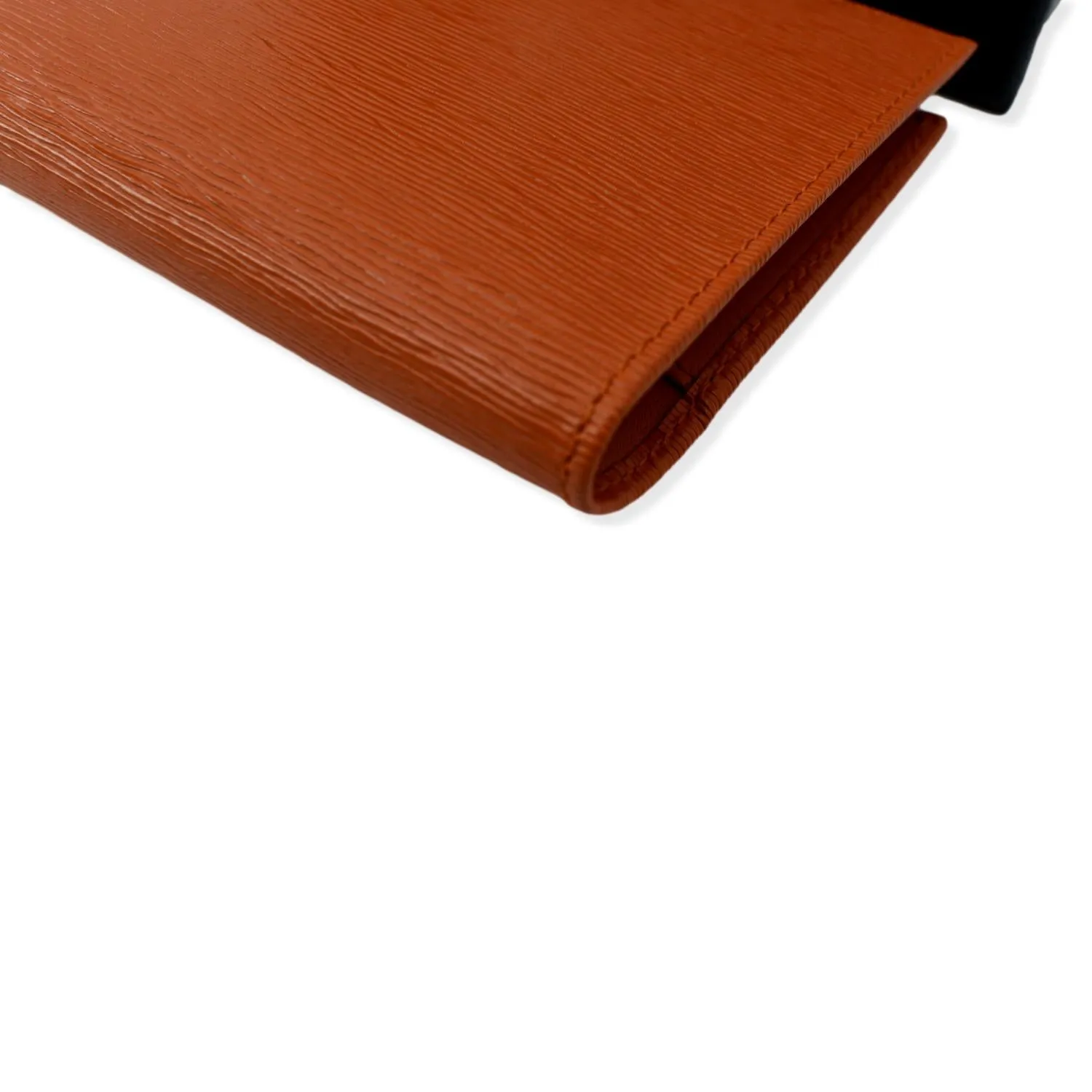 PRADA Vitello Move Bifold Leather Compact Wallet Papaya