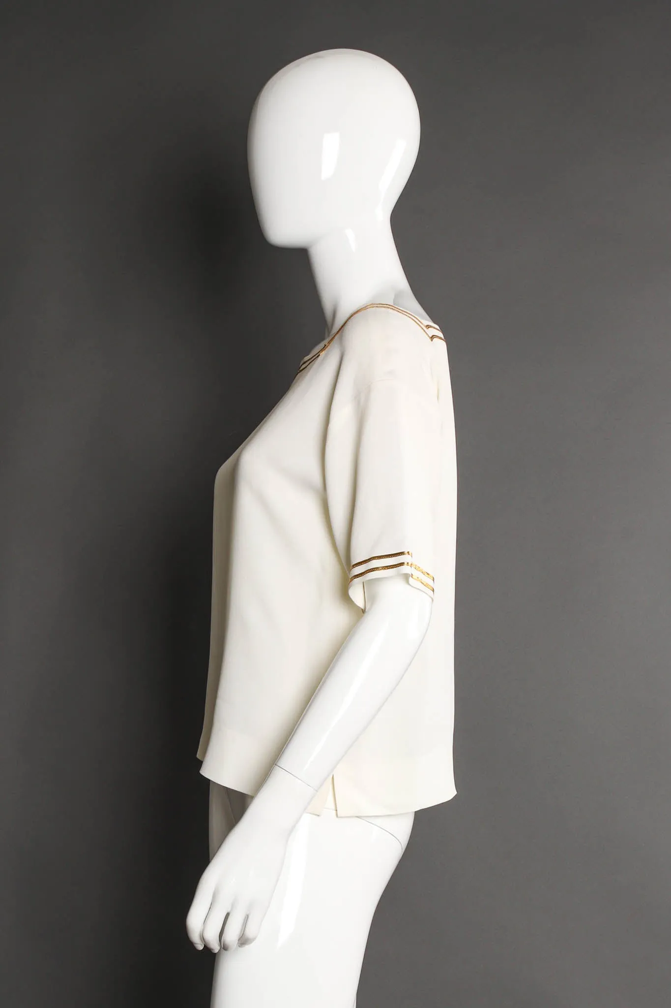 Ribbon Trim Top & Skirt Set
